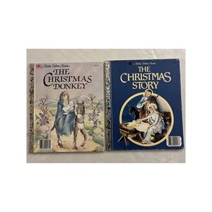 Little Golden Books The Christmas Donkey and The Christmas Story Childrens Books